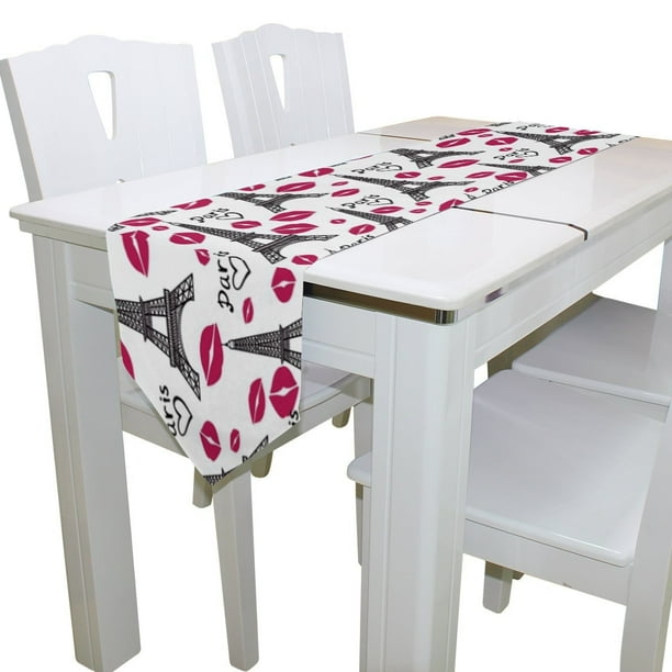 WIEDLKL 13x90 Inch Coffee Bar Table Runner Colorful Retro Cute Art Painting Print Farmhuse Table Runner Dining Room Table Runners for Home Kitchen Dining Decor WIEDLKL 13x90 Inch Coffee Bar Table Runner Colorful Retro Cute Art Painting Print Farmhuse Table Runner Dining Room Table Runners for Home Kitchen Dining Decor